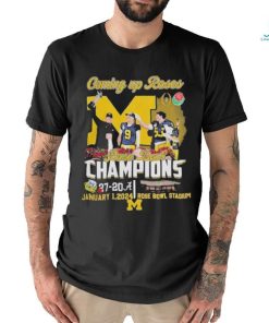 Michigan Wolverines Coming Up Roses Rose Bowl Champions 2024 Shirt