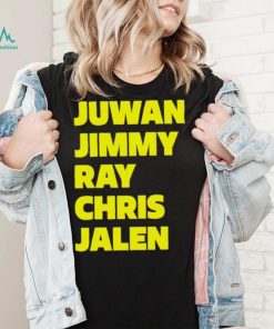 Michigan Wolverines Fab Five Juwan Jimmy Ray Chris Jalen shirt