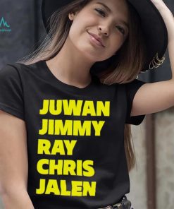 Michigan Wolverines Fab Five Juwan Jimmy Ray Chris Jalen shirt