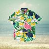 Michigan Wolverines Black Floral Hawaiian Shirt