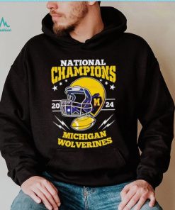 Michigan Wolverines Football Helmet National Champions 2024 shirt