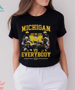 Michigan Wolverines Go Blue Vs Everybody Logo Shirt