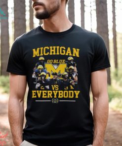Michigan Wolverines Go Blue Vs Everybody Logo Shirt
