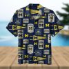 Michigan Wolverines Beach Pattern Hawaiian Shirt