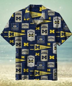 Michigan Wolverines Hawaiian Shirt, NCAA Beach Gear for College Football Fans