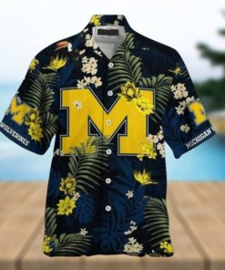 Michigan Wolverines Hawaiian Shirt Show Your NCAA Pride Team Spirit at the Beach