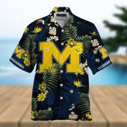 Michigan Wolverines Hawaiian Shirt Show Your NCAA Pride Team Spirit at the Beach