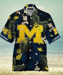 Michigan Wolverines Hawaiian Shirt Show Your NCAA Pride Team Spirit at the Beach