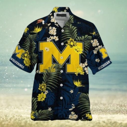 Michigan Wolverines Hawaiian Shirt Show Your NCAA Pride Team Spirit at the Beach