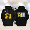 Michigan Wolverines 1000 Wins College Football Hoodies