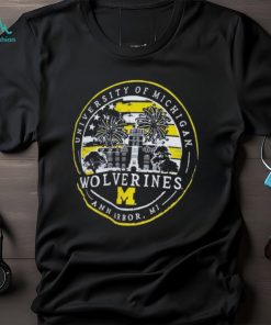 Michigan Wolverines Image One Painted Sky Comfort Colors Pocket T Shirt