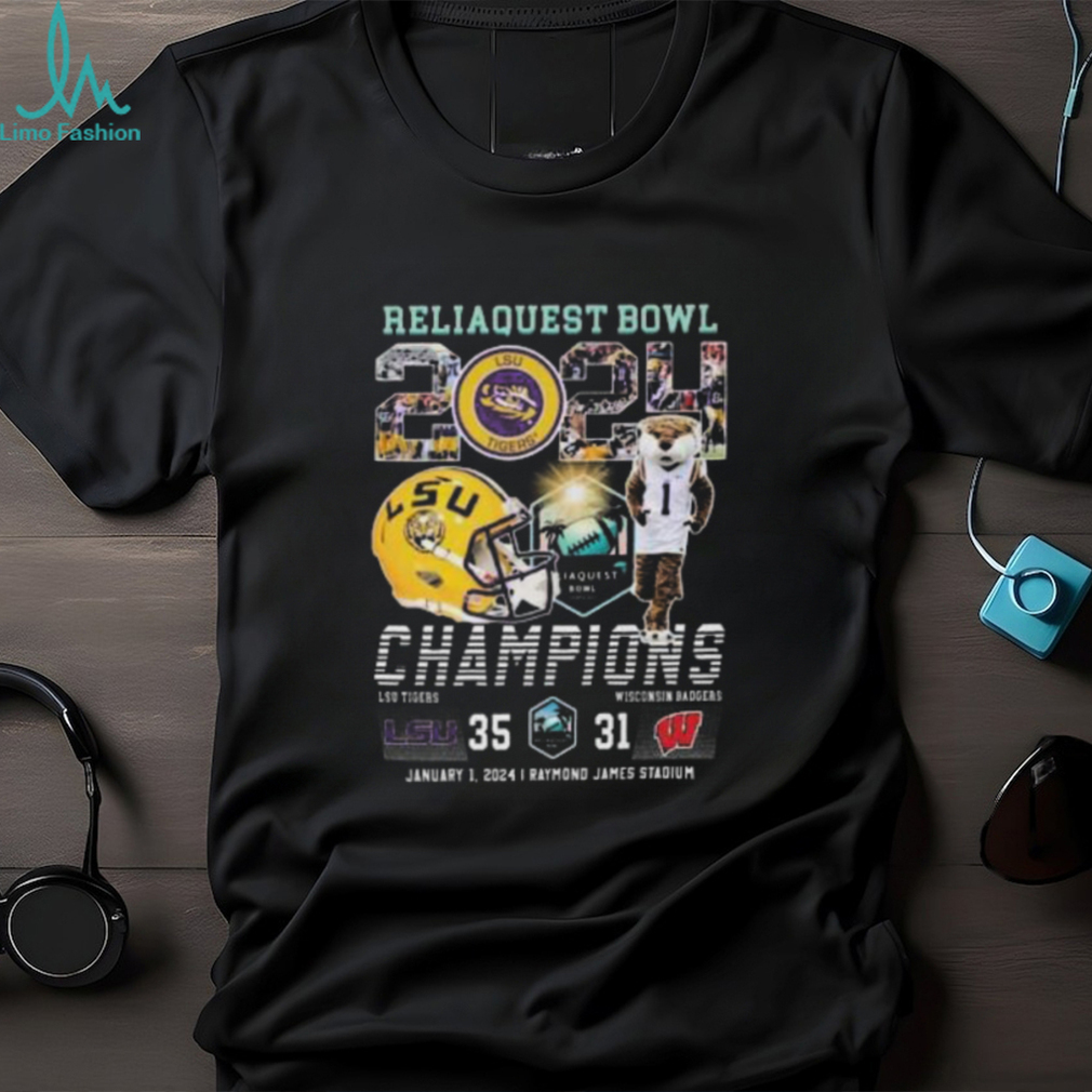 Michigan Wolverines Mascot Reliaquest Bowl 2024 Champions T Shirt Michigan Wolverines Mascot Reliaquest Bowl 2024 Champions T Shirt