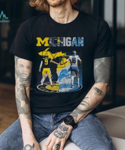 Michigan Wolverines Mc Carthy 9 Detroit Lions Goff 16 Shirt