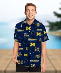 Michigan Wolverines Name Personalized Coconut Tropical Hawaiian Shirts