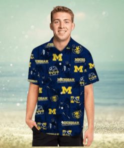 Michigan Wolverines Name Personalized Coconut Tropical Hawaiian Shirts