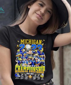 Michigan Wolverines National Championship 2023 2024 signatures shirt, hoodie, sweater, long sleeve and tank top Michigan Wolverines National Championship 2023 2024 signatures shirt