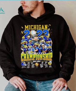 Michigan Wolverines National Championship 2023 2024 signatures shirt, hoodie, sweater, long sleeve and tank top Michigan Wolverines National Championship 2023 2024 signatures shirt