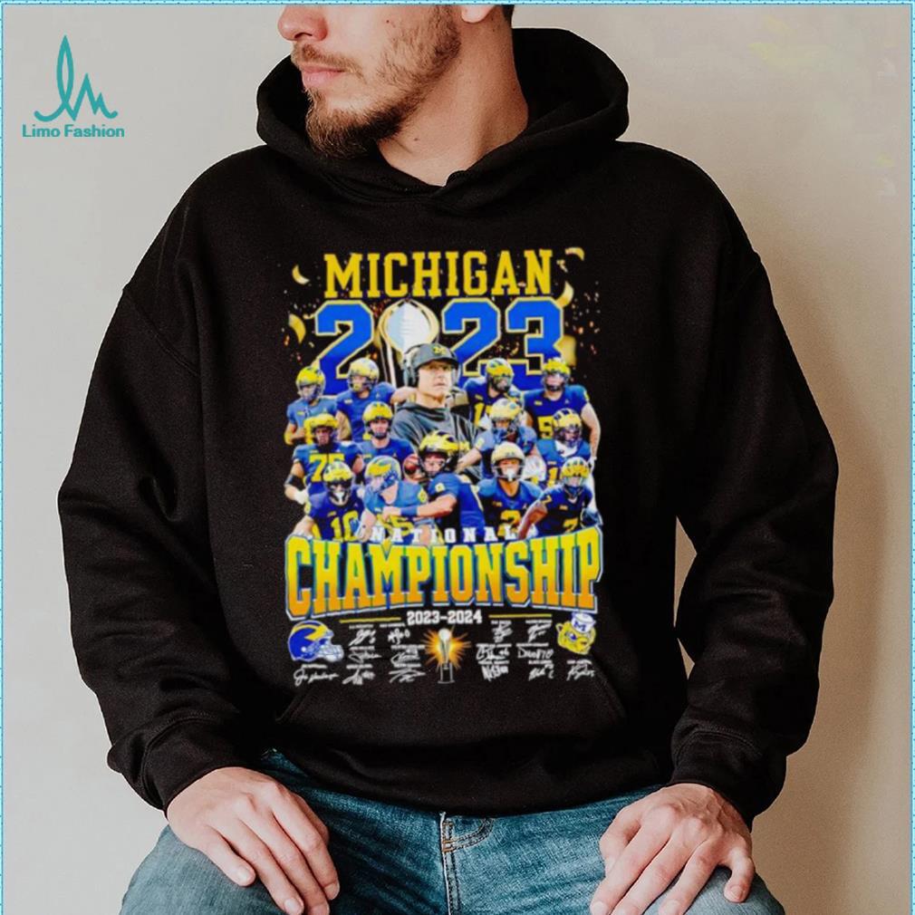 Michigan Wolverines National Championship 2023 2024 signatures shirt Michigan Wolverines National Championship 2023 2024 signatures shirt