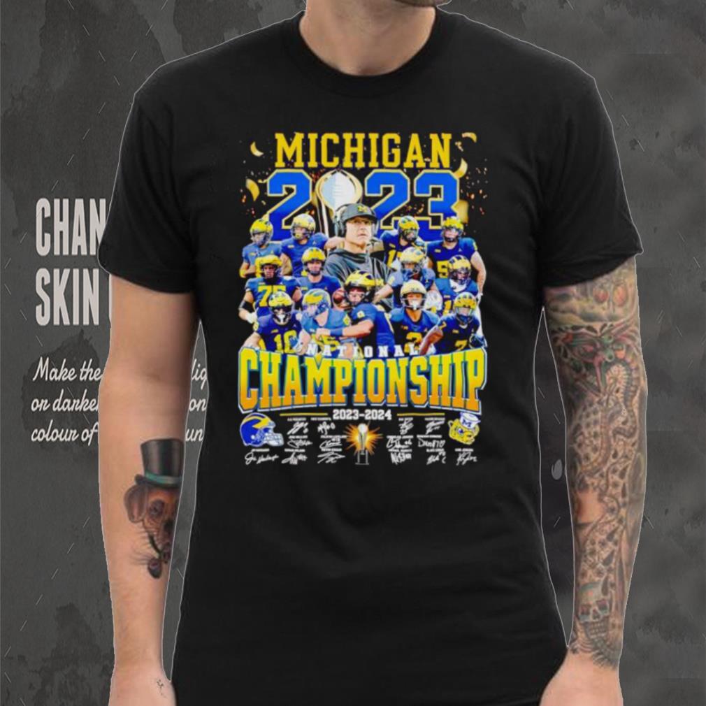 Michigan Wolverines National Championship 2023 2024 signatures shirt Michigan Wolverines National Championship 2023 2024 signatures shirt