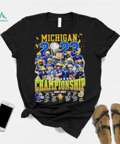 Michigan Wolverines National Championship 2023 2024 signatures shirt, hoodie, sweater, long sleeve and tank top Michigan Wolverines National Championship 2023 2024 signatures shirt