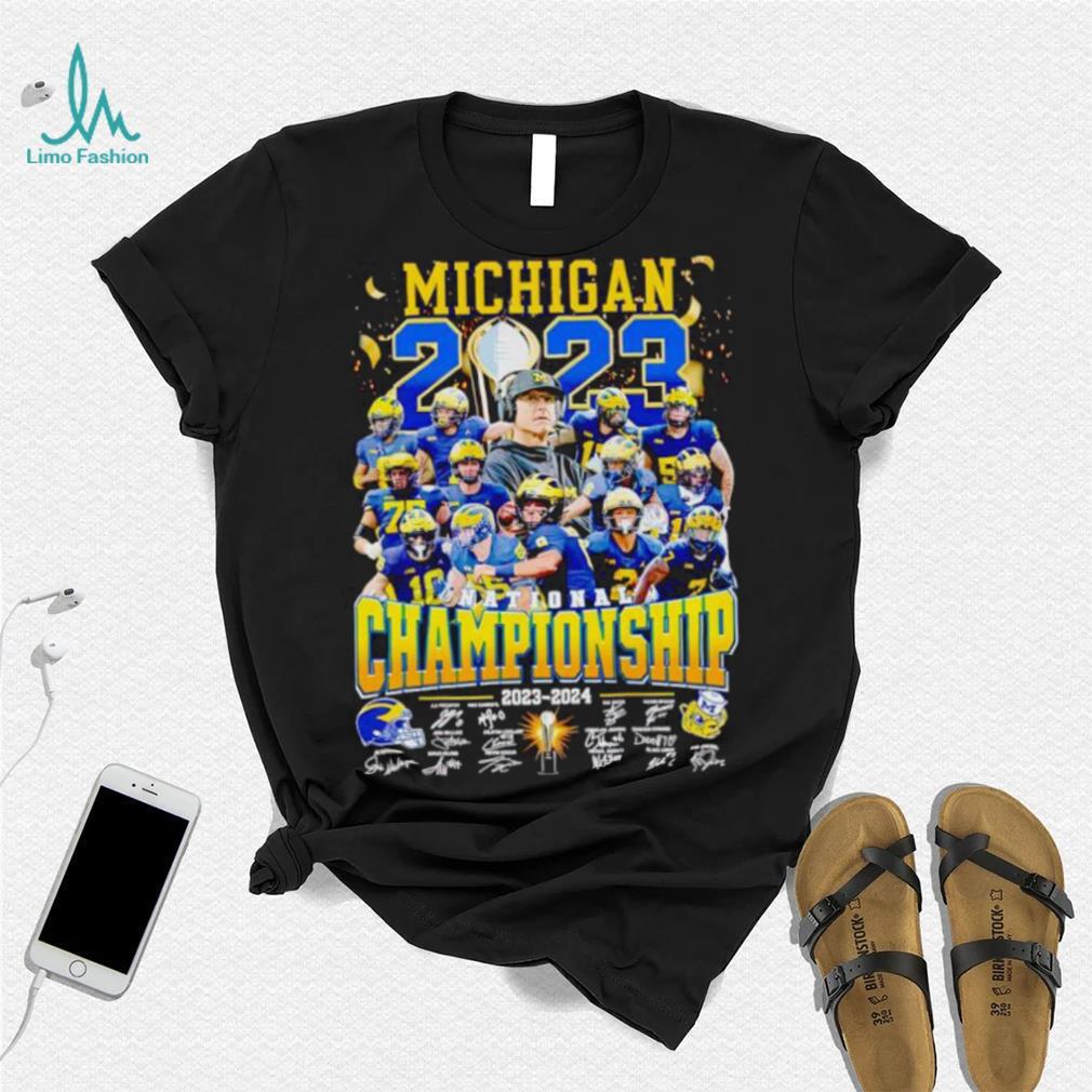 Michigan Wolverines National Championship 2023 2024 signatures shirt Michigan Wolverines National Championship 2023 2024 signatures shirt