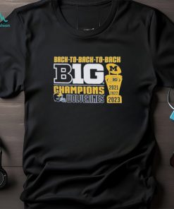 Michigan Wolverines Original Retro Brand Youth Back to Back to Back Big Ten Conference Champions T Shirt