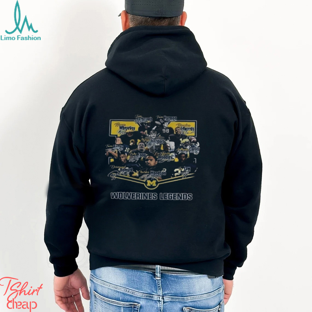Michigan Wolverines Players Legends Signatures Shirt Michigan Wolverines Players Legends Signatures Shirt