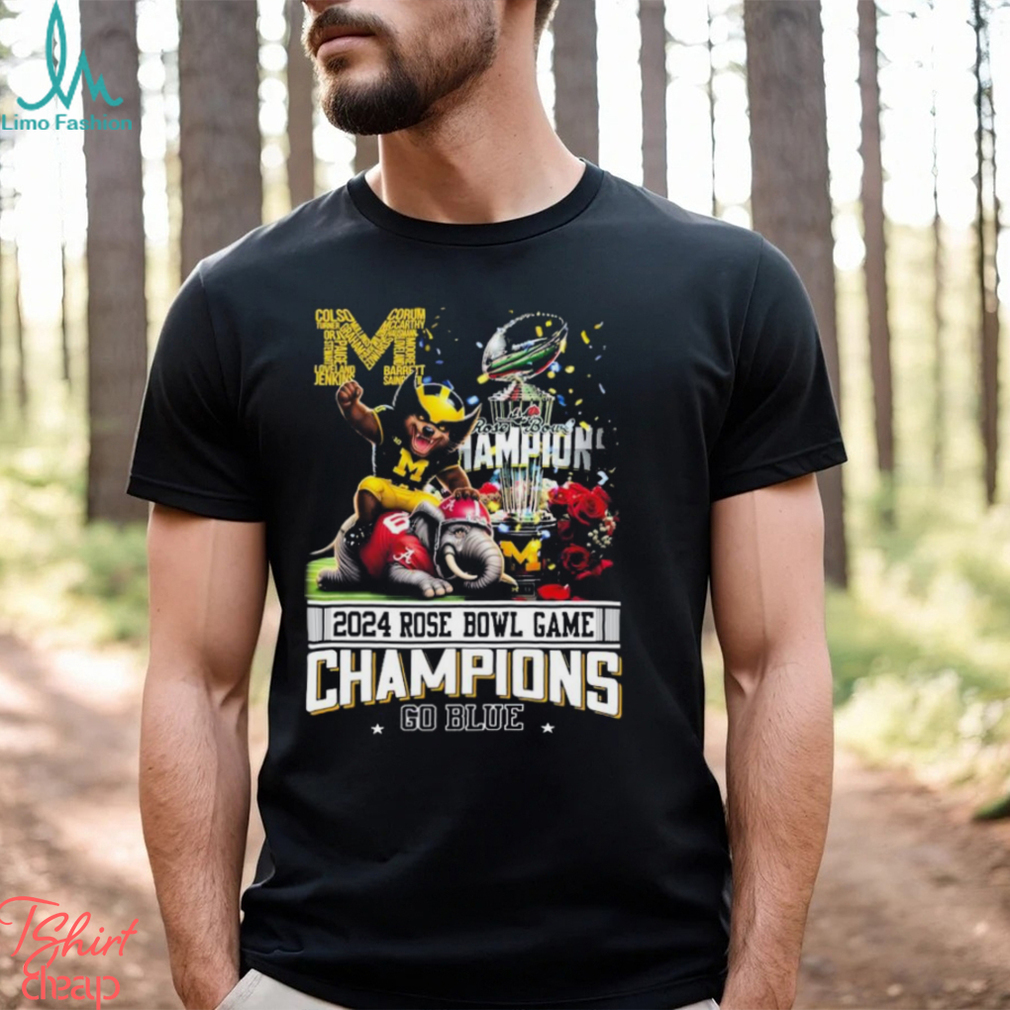 Michigan Wolverines Riding On Alabama Rose Bowl Game Champions Go Blue Shirt Michigan Wolverines Riding On Alabama Rose Bowl Game Champions Go Blue Shirt