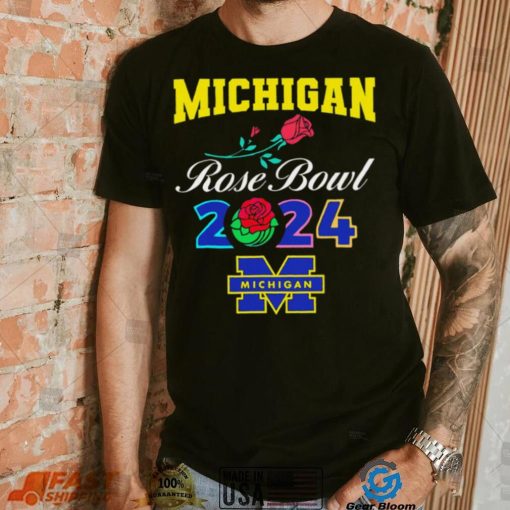 Michigan Wolverines Rose Bowl Game 2024 football logo shirt
