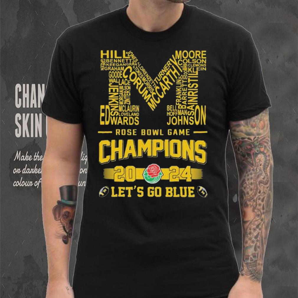 Michigan Wolverines Rose Bowl Game Champions 2024 Players Name Shirt Michigan Wolverines Rose Bowl Game Champions 2024 Players Name Shirt