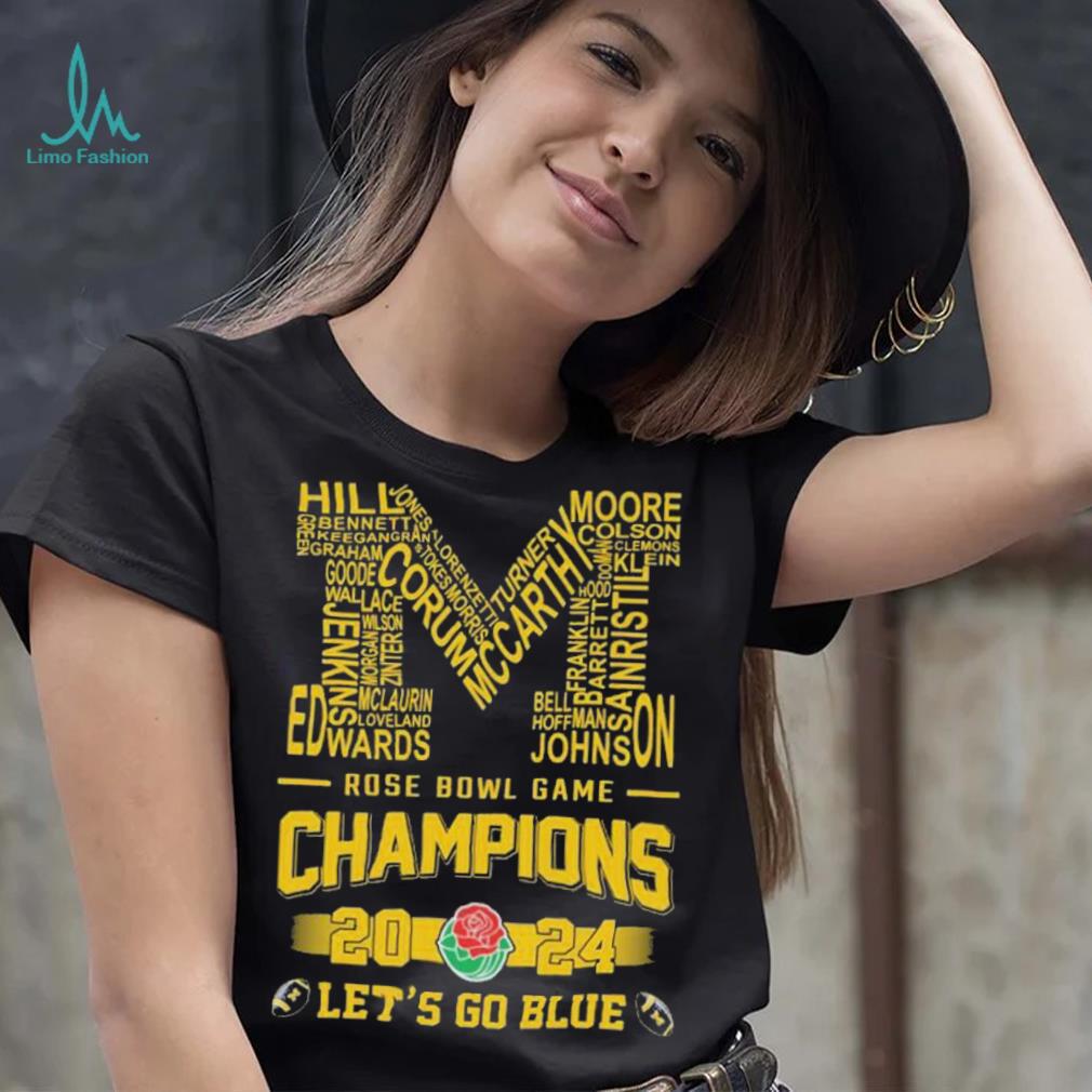 Michigan Wolverines Rose Bowl Game Champions 2024 Players Name Shirt Michigan Wolverines Rose Bowl Game Champions 2024 Players Name Shirt