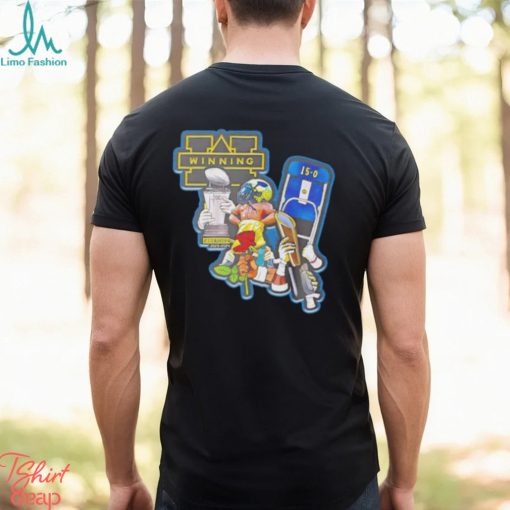 Michigan Wolverines Rose Bowl National Champions Winning Team 144 15 0 shirt