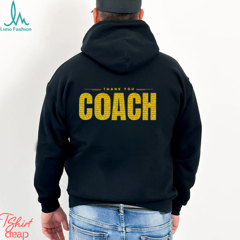 Michigan Wolverines Shirt Thank You Coach National Championship Shirt Michigan Wolverines Shirt Thank You Coach National Championship Shirt