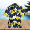 Michigan Wolverines Short Sleeve Button Up Tropical Hawaiian Shirt VER025