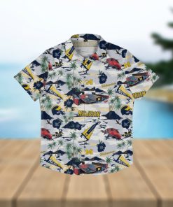 Michigan Wolverines Thematic Stadium Print Hawaiian Shirt