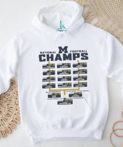 Michigan Wolverines Thrilled Schedule 2L 2024 Football National Champs Shirt