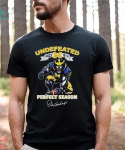 Michigan Wolverines Undefeated 2023 15 0 Perfect Season Signature T Shirt