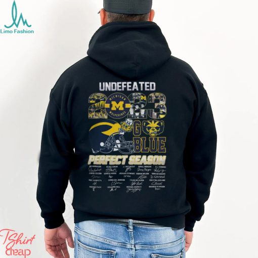 Michigan Wolverines Undefeated 2023 Perfect Season Go Blue T Shirts