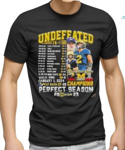 Michigan Wolverines Undefeated Beat Bama 27 20 Champions Perfect Season T Shirt