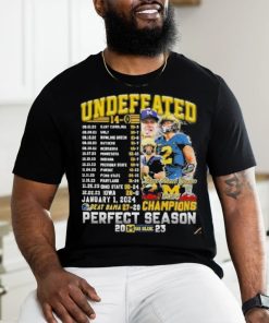 Michigan Wolverines Undefeated Beat Bama 27 20 Champions Perfect Season T Shirt
