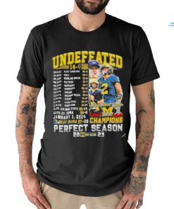Michigan Wolverines Undefeated Beat Bama 27 20 Champions Perfect Season T Shirt
