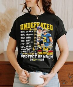 Michigan Wolverines Undefeated Beat Bama 27 20 Champions Perfect Season T Shirt
