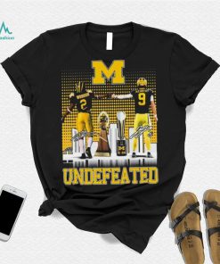Michigan Wolverines Undefeated Charles Woodson And Jj Mccarthy Signatures Shirt