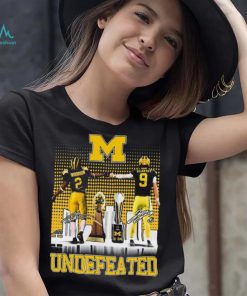 Michigan Wolverines Undefeated Charles Woodson And Jj Mccarthy Signatures Shirt