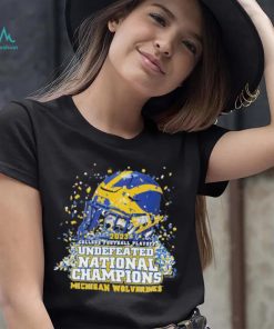 Michigan Wolverines Undefeated National Champion 2023 Helmet T shirt