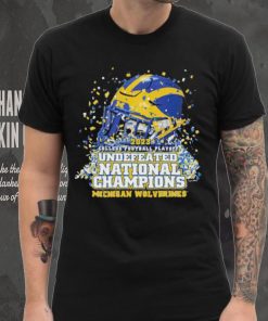 Michigan Wolverines Undefeated National Champion 2023 Helmet T shirt