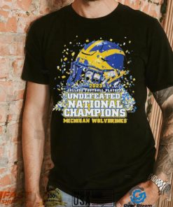 Michigan Wolverines Undefeated National Champion 2023 Helmet T shirt