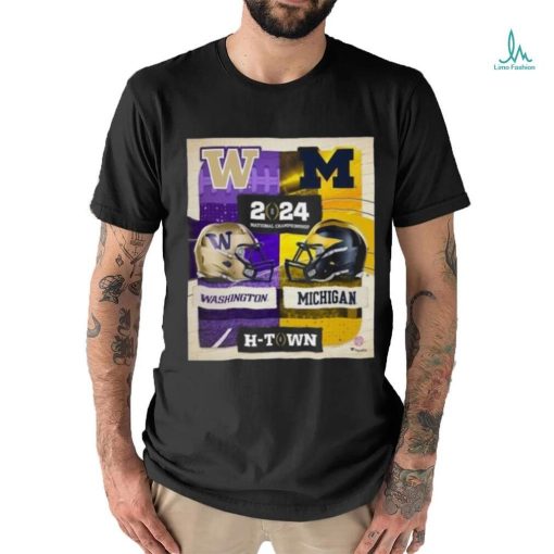 Michigan Wolverines Vs Washington Huskies College Football Playoff 2024 National Championship Matchup Shirt