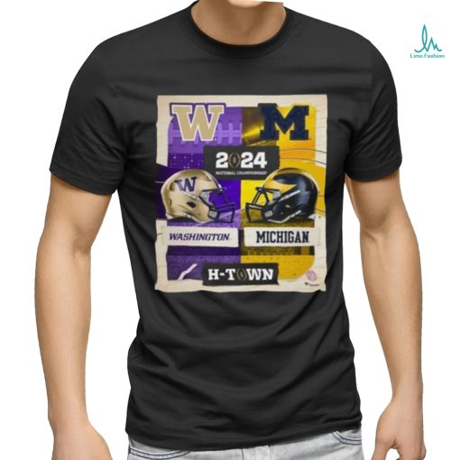 Michigan Wolverines Vs Washington Huskies College Football Playoff 2024 National Championship Matchup Shirt