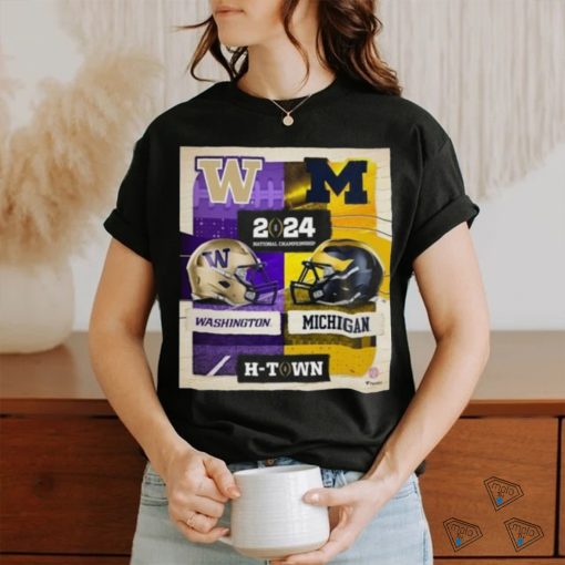 Michigan Wolverines Vs Washington Huskies College Football Playoff 2024 National Championship Matchup Shirt
